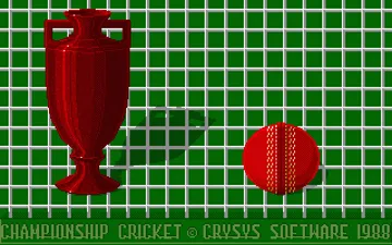 Championship Cricket screen shot title
